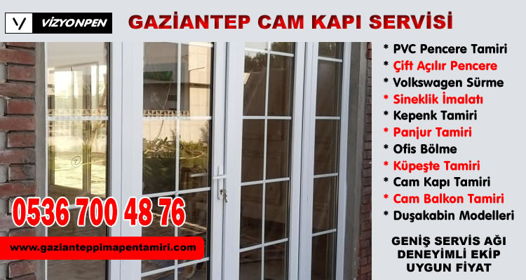 Gaziantep Cam Kapı Servisi